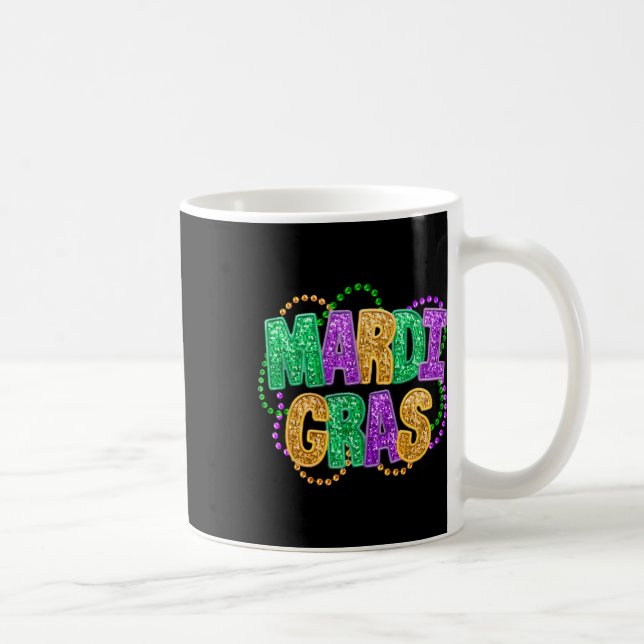 Glad Mardi Gras Fett Tisdag Karneval Festival Par Kaffemugg (Höger)