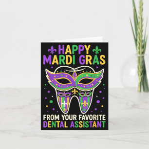 Glad Mardi Gras från din favorit-tandläkare just n Kort