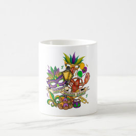 Glad Mardi Gras Kaffe Mugg