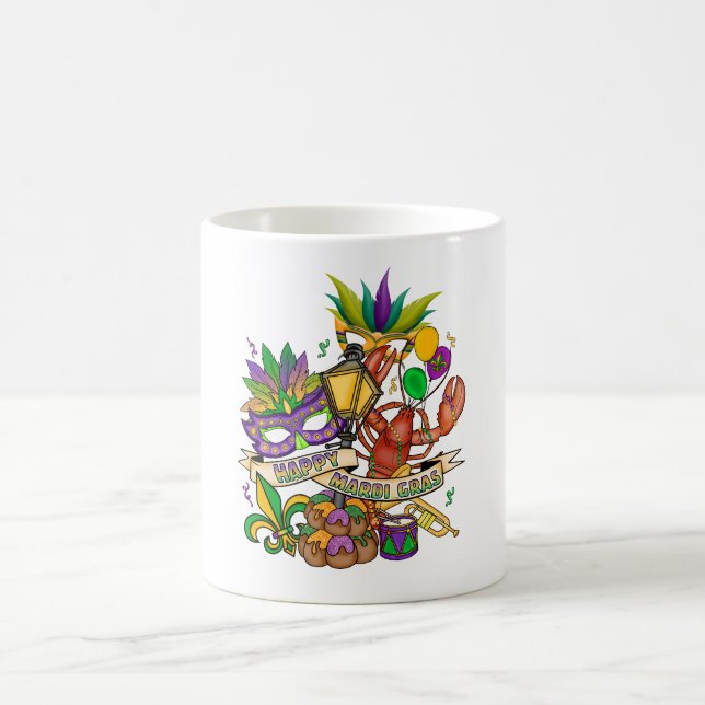 Glad Mardi Gras Kaffe Mugg (Center)