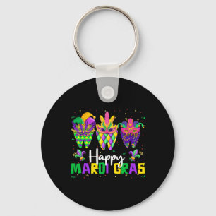Glad Mardi Gras Tandläkargrupp Tandläkare Tänder K Nyckelring