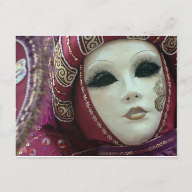 glad mask av Venedig Vykort (Framsida)