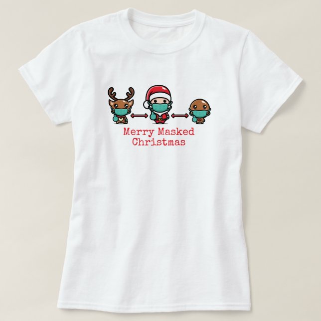 Glad maskerad jul T-shirt (Design framsida)