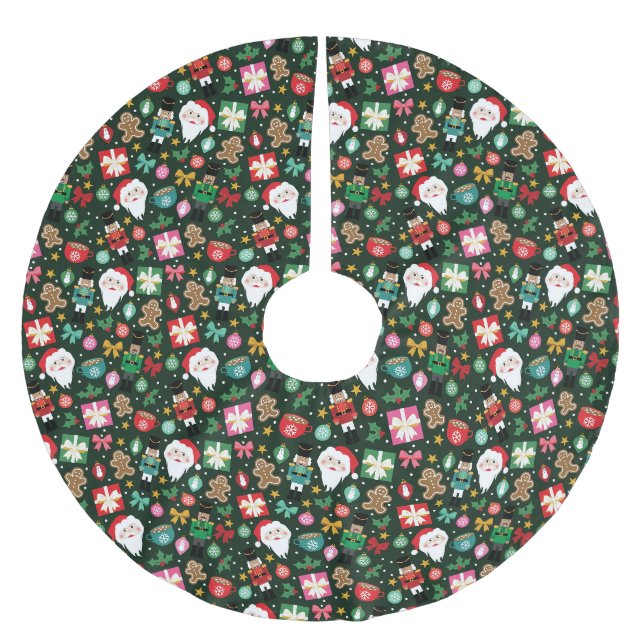 Glad Maximalist Julgransmatta Borstad Polyester (Framsidan)