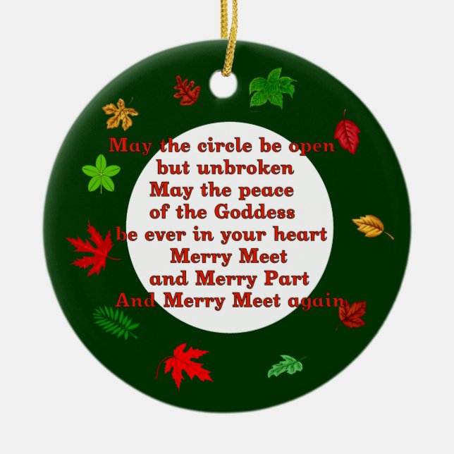 Glad Meet Julgransprydnad Keramik (Framsidan)