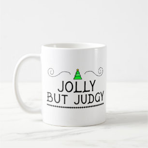 Glad men Dömande Festlig Julgransmugg Kaffemugg