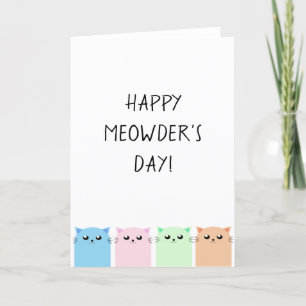 Glad Meowderns dag Kort