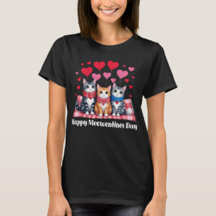 Glad Meowentines dag Alla hjärtans dag Kattälskare T Shirt