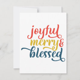 Glad, Merry och Salig Julkort