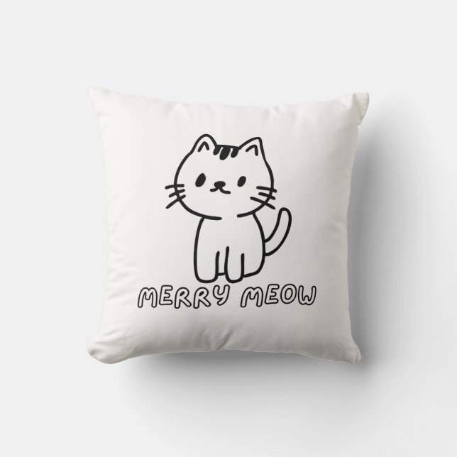 Glad Miaow Katt  Kudde (Framsida)