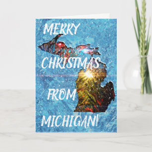 Glad Michigan jul Helgkort