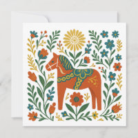 Glad Midsommar Svensk Folkkonst