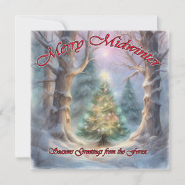 Glad Midvinter, Säsongens hälsningar från Skogen Julkort