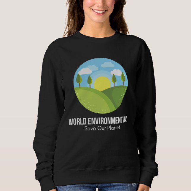 Glad miljödag vår planet  27 t shirt (Framsida)