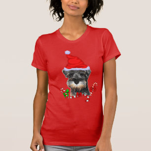 Glad miniatyrSchnauzerjul T Shirt