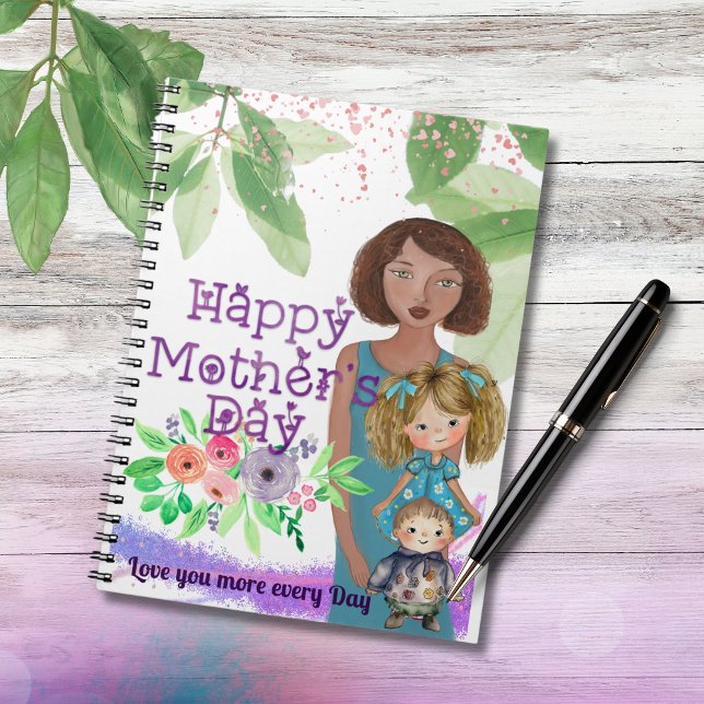 GLAD MODERDAG från barn Anteckningsbok (HAPPY MOTHER'S DAY from kids )