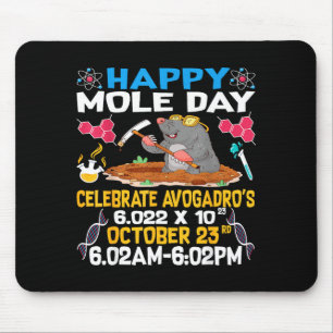 Glad Mole Dag Den 23:e Oktober Kemi Älskare Kvinna Musmatta