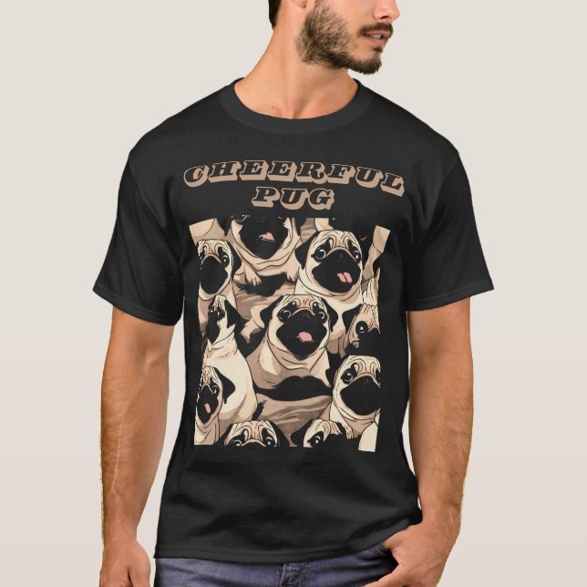 glad mops rolig t-shirt (Framsida)