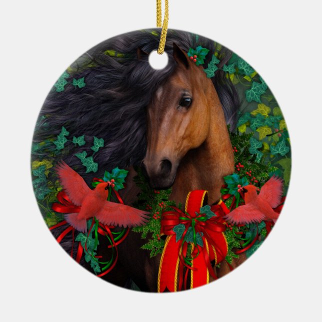 Glad Morgan prydnad Julgransprydnad Keramik (Framsidan)