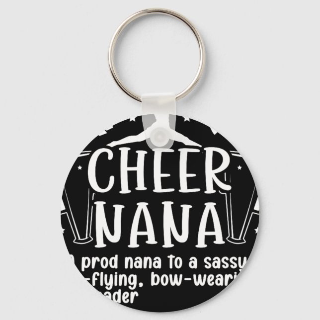 Glad mormor Definition Cheerleading Mormor Cheerle Nyckelring (Framsida)