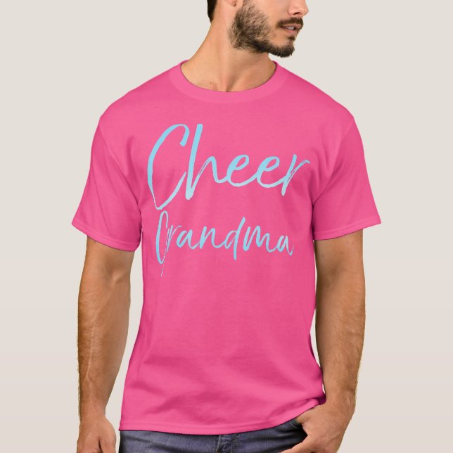 Glad mormor Söt cheerleading Mormor T Shirt (Framsida)