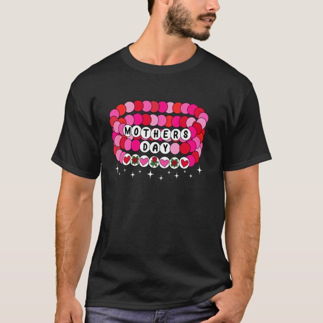 Glad mors dag 2025 Vänskapsarmband För Mo T Shirt (Framsida)