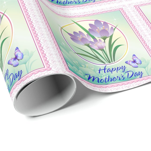 Glad mors dag 2  Inpackningspapper Presentpapper (Rullad Hörn)