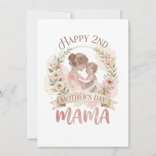 Glad mors dag 2 Mama för män kvinnor barn Inbjudningar