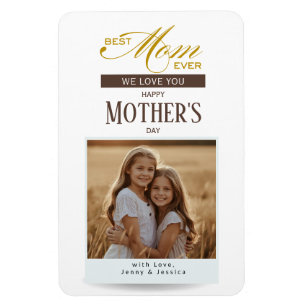 Glad mors dag Bästa mamma någonsin Foto Magnet