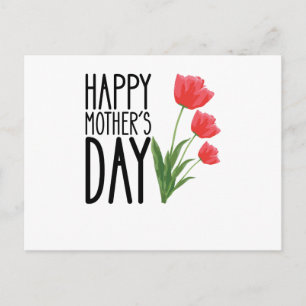Glad mors dag blomma vykort
