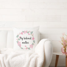 Glad mors dag – Blommig krans hälsningsdesign