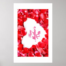 Glad mors dag blommig poster