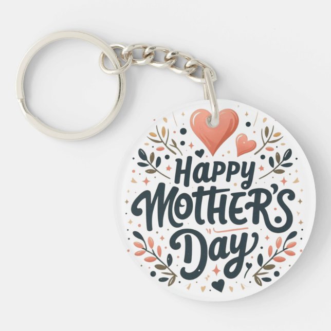 Glad mors dag - Blommig typografi konst (Framsidan)