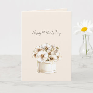 Glad mors dag blommor kort
