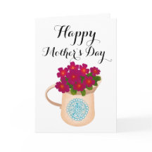 Glad mors dag Blomster vattenkanna