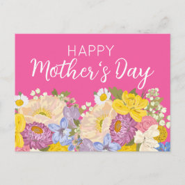 Glad mors dag Blomsterblomningar  Helg Vykort