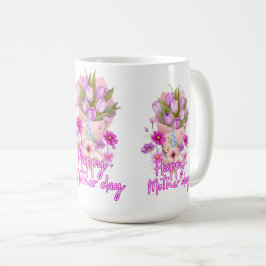 Glad mors dag Blomsterbukett Kaffemugg