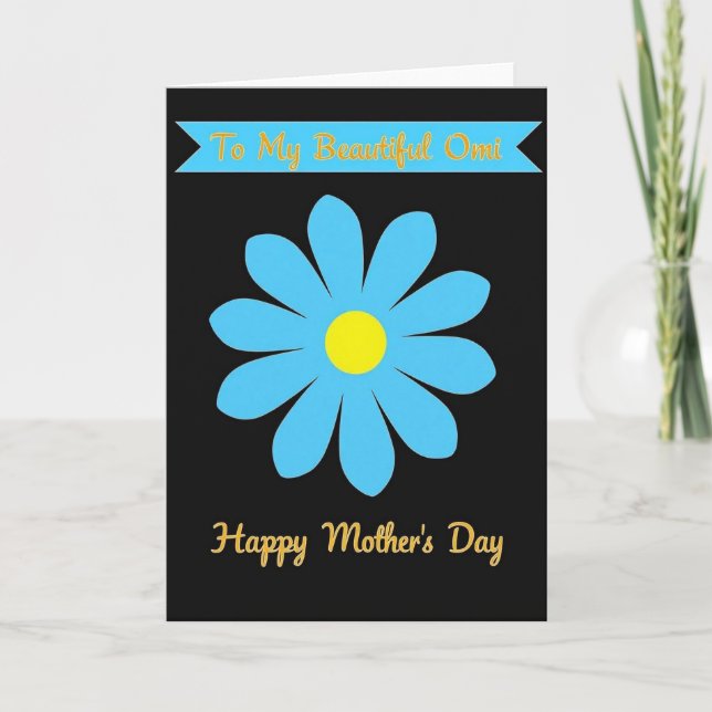 Glad mors dag Blomsterkort Kort (Framsida)