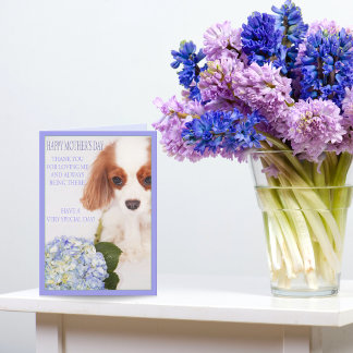 Glad mors dag Cavalier med Hydrangea-kort Kort
