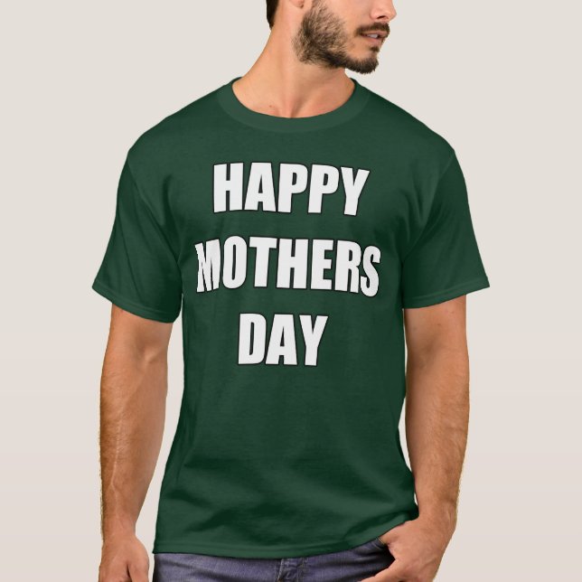 GLAD MORS DAG cool 80-tals tumblr-vän T Shirt (Framsida)