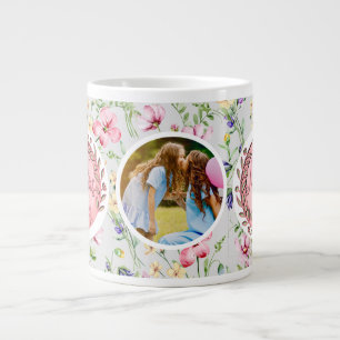 Glad mors dag Elegant modern foto Jumbo Mugg