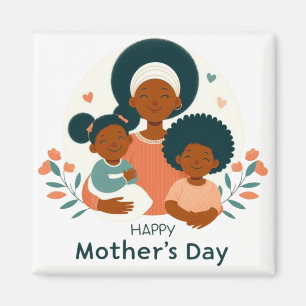 Glad mors dag - En mammas kärleksfulla famn Magnet