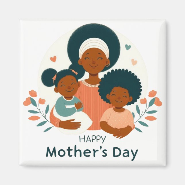 Glad mors dag - En mammas kärleksfulla famn Magnet (Framsidan)