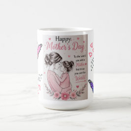 Glad mors dag Fjärilskopp Kaffemugg