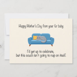 Glad mors dag från din pälsbaby julkort