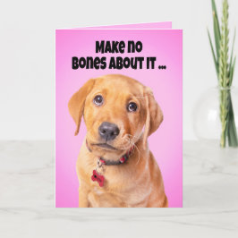 Glad mors dag från hunden Rolig valp humor  Helgkort