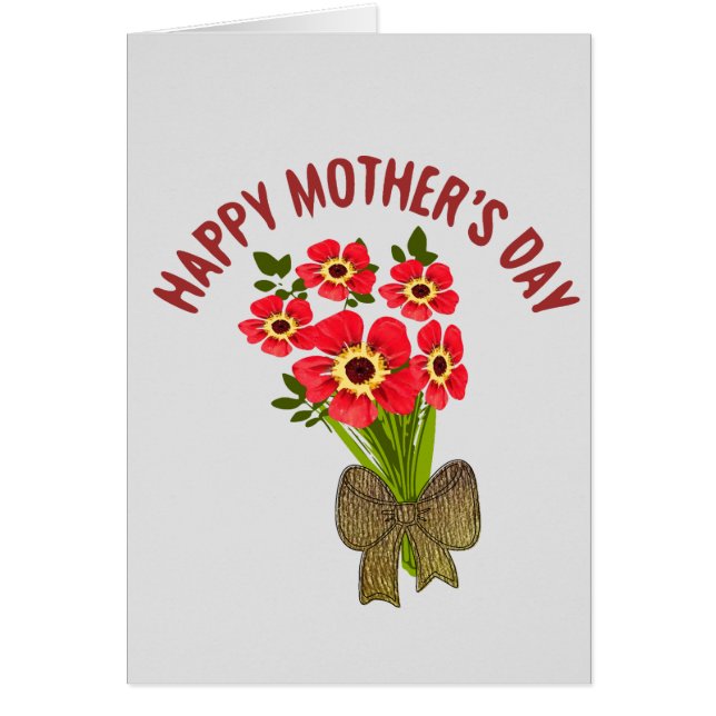 Glad mors dag hälsningskort (Framsidan)