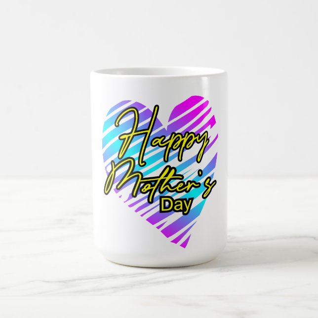 Glad mors dag hjärta  kaffemugg (Center)