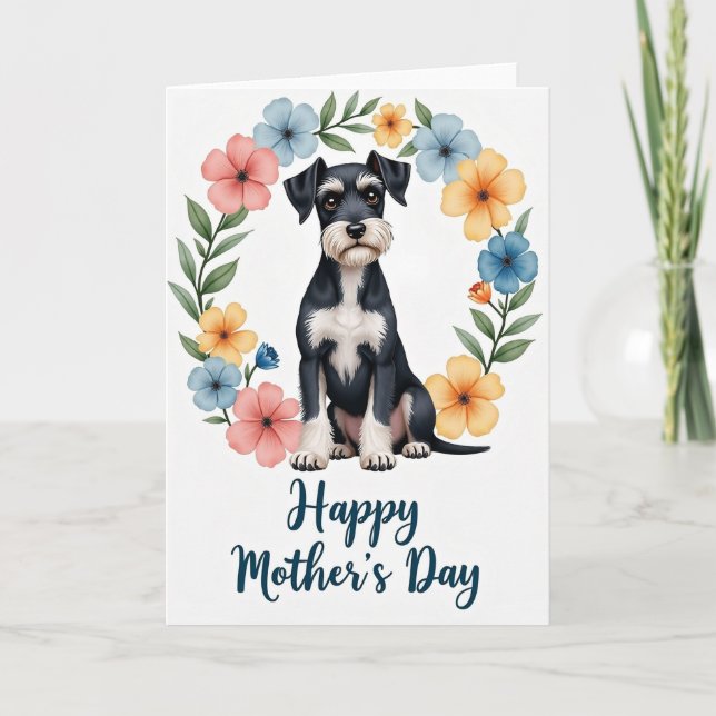 Glad mors dag Hundmamma-kort Kort (Framsida)