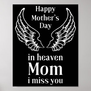 Glad mors dag i himlen till mamman i kärlek poster